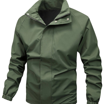 Daan | Black high-collar jacket for men