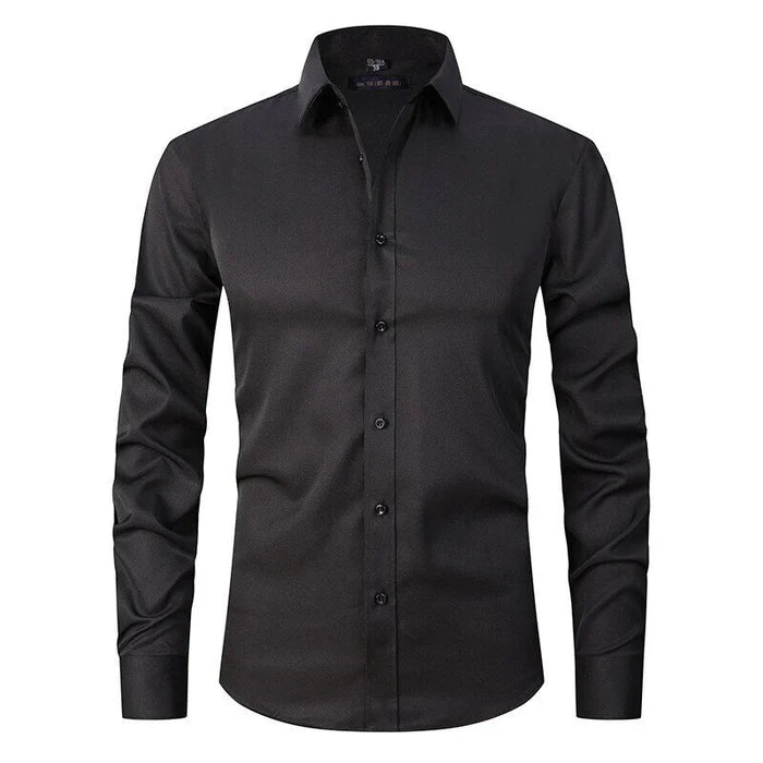 Flex Mens Slim Fit Dress Shirt Long Sleeve Wrinkle Free All Day Comfort For Busy Professionals