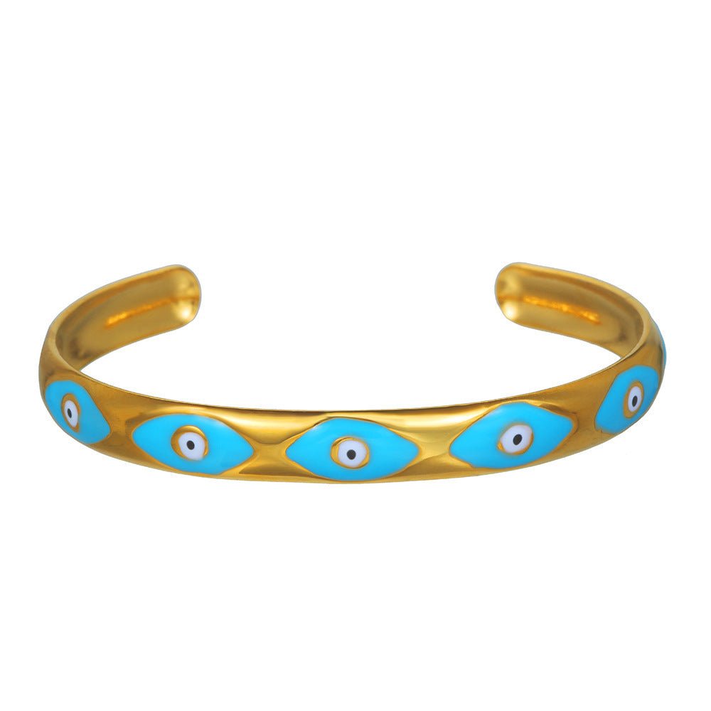 Women's bracelet with Nazar eye design