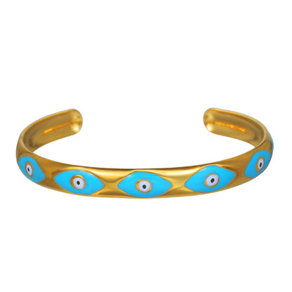 Women's bracelet with Nazar eye design