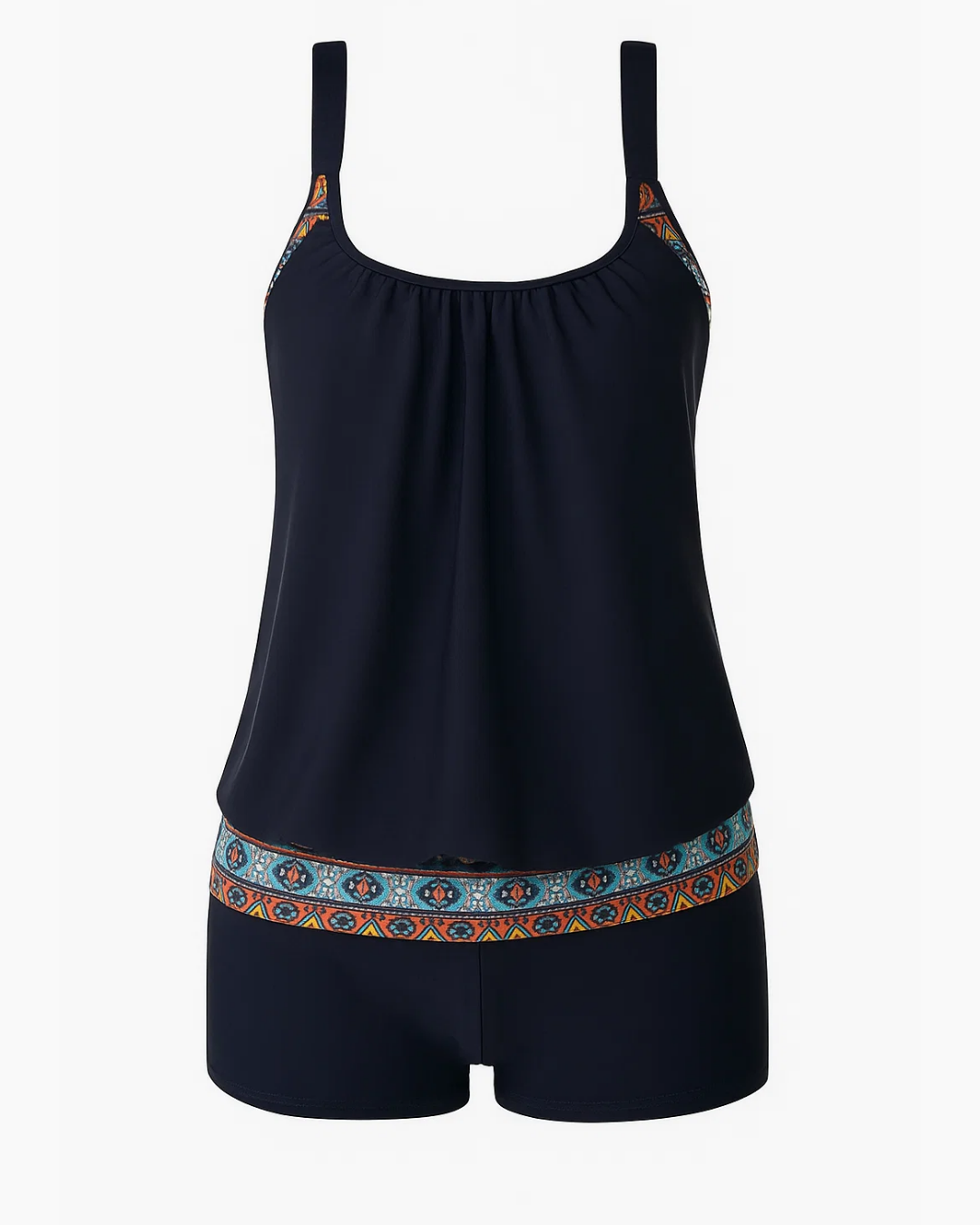 Stretchy Tankini Swim Set for Women