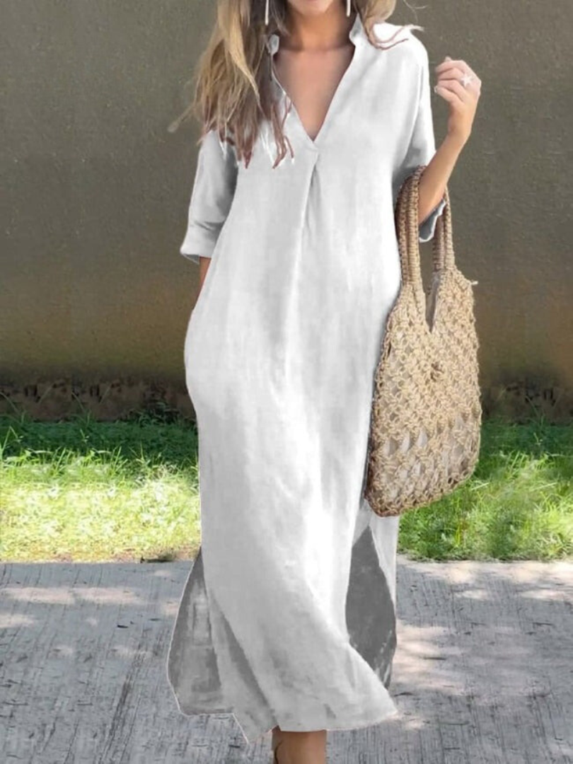 Marieke Midi Dress For Women Timeless Elegance With Flattering Silhouette And Flowing Comfort