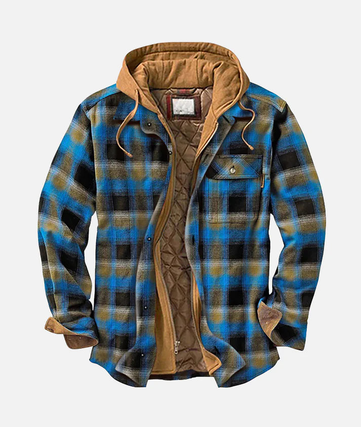 Men's Plaid Shirt Jacket For Everyday Warmth And Layering Comfort With Soft Inner Lining