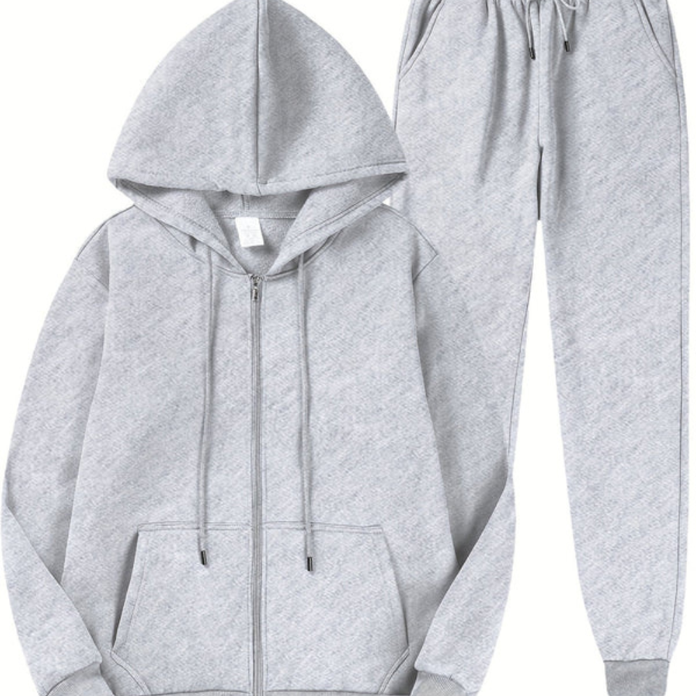 Men's Everyday Zip Hoodie With Soft Breathable Fabric Full Zip Adjustable Hood All Day Comfort