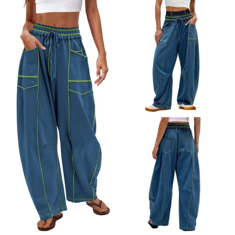 Vera Côte Barrel Sweatpants For Women Breathable Soft Fabric High Rise Shape Retention Versatile Lounge Travel
