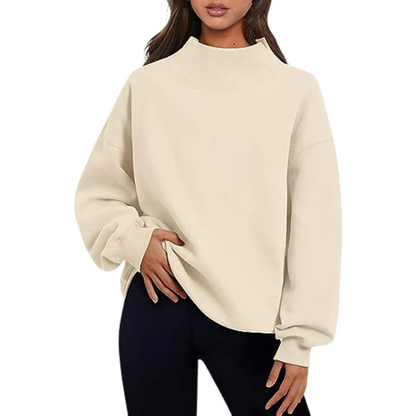 Basic loose long-sleeve pullover