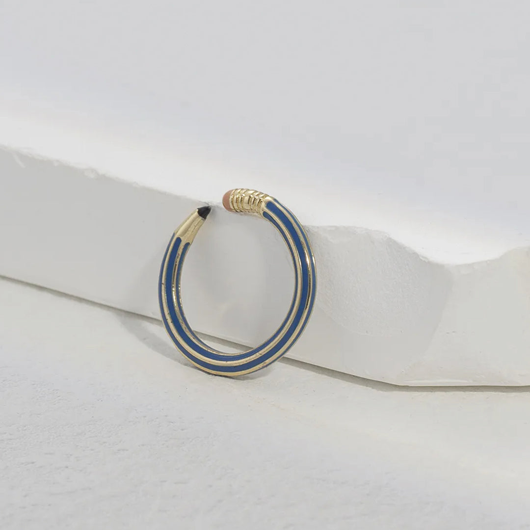 Gold Pencil Ring
