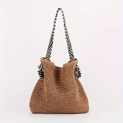 TrendAura Caitlyn Bohemian Tote Bag - Handwoven Eco Friendly Materials For Spacious Everyday Use