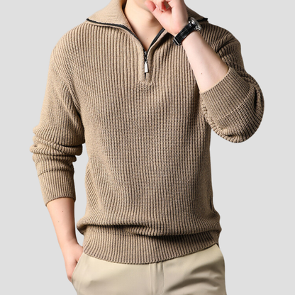 TrendAura | Half-Zip Sweater