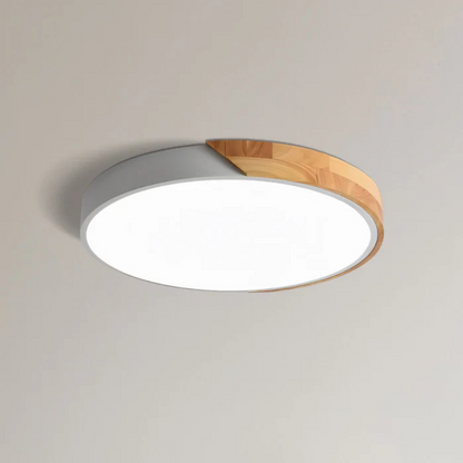 Delos - Scandinavian wooden LED ceiling light