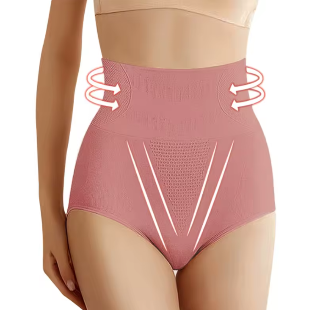 Women's High-Waist Underwear with Shaping Design and Soft Fabric