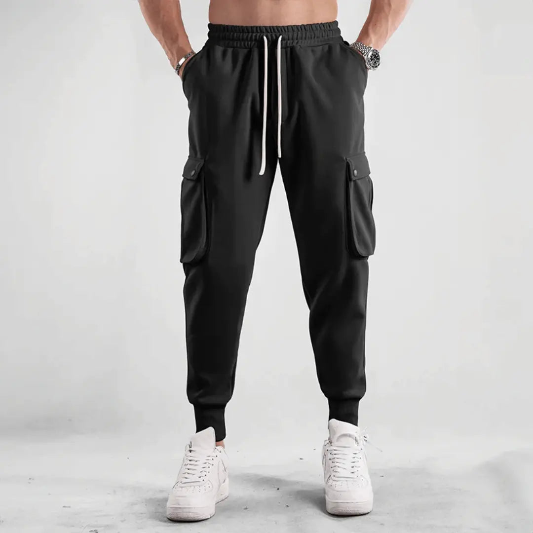 TrendAura Elite Street Cargo Joggers For Men With Adaptive Breathable Fabric And Cargo Pockets