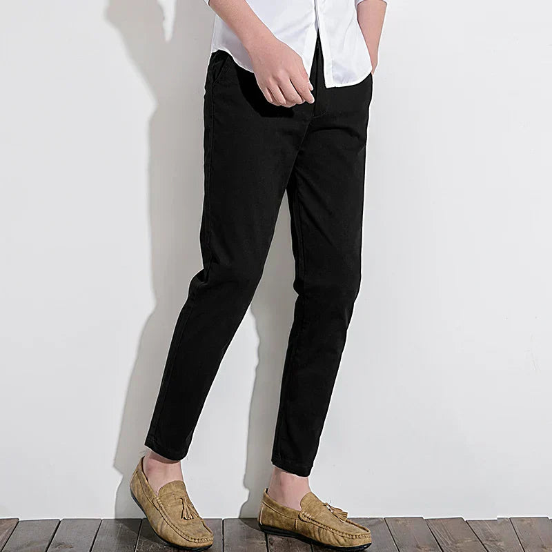Mens Chino Pants Slim Fit Versatile Tailored for Modern Men Ideal for Work and Weekend