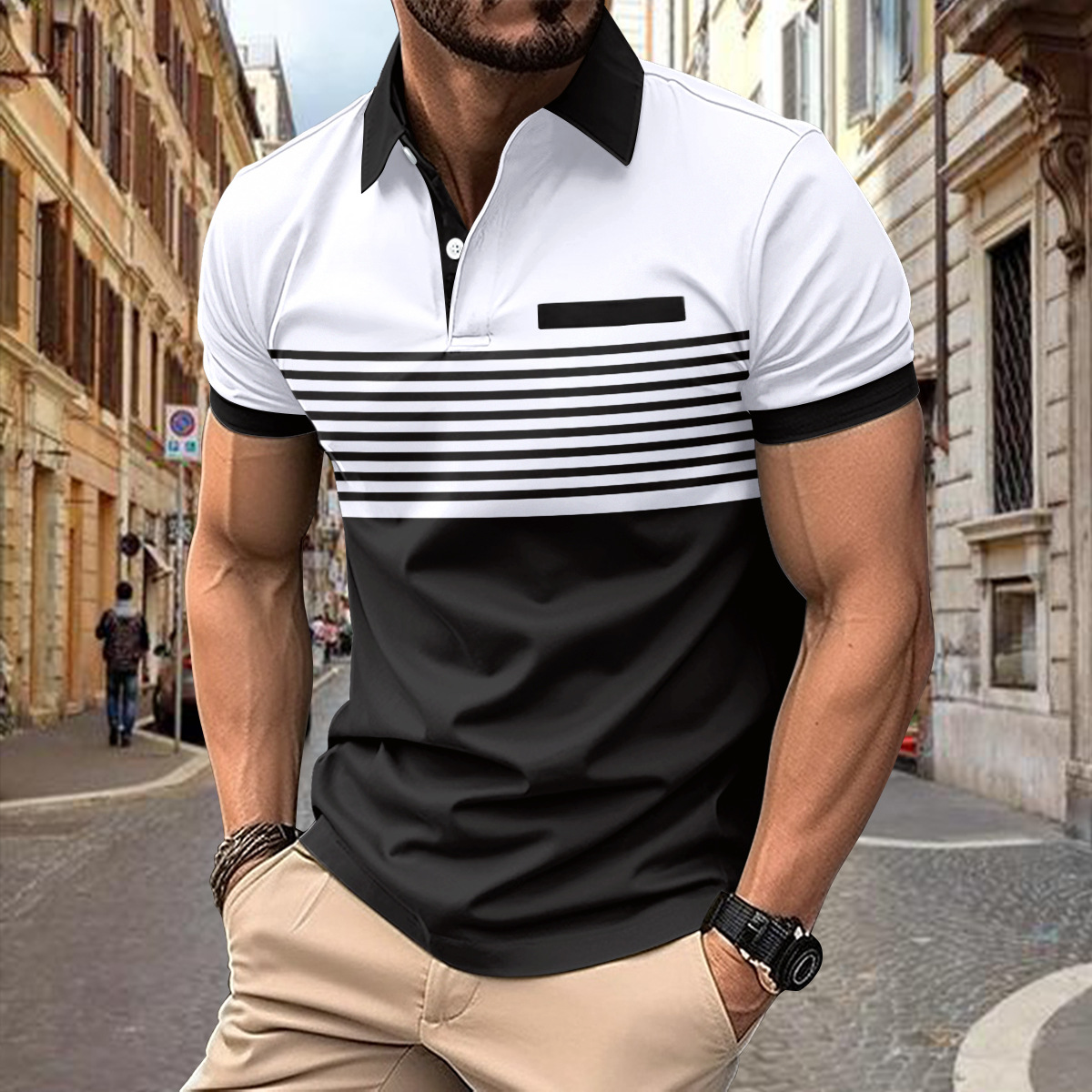 Jacob Mens Polo Shirt By TrendAura Breathable Classic Polo For Casual And Active Wear