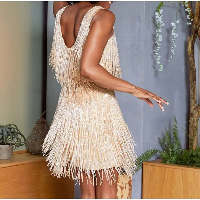 Women’s Sequin Feather Mini Dress | Glamorous