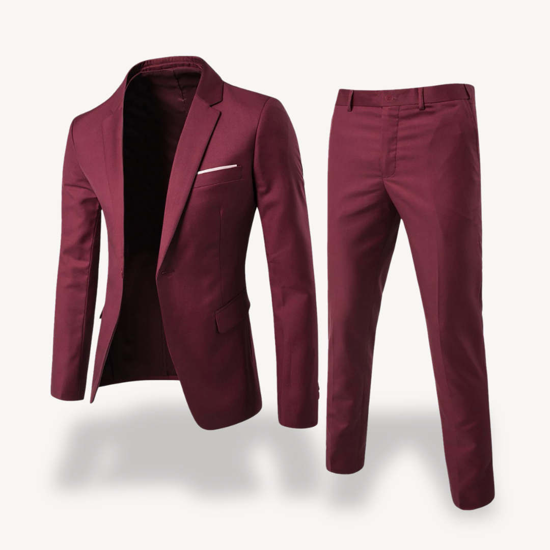 Men's Tailored Two Piece Suit Classic For Professionals Elevate Style And Confidence