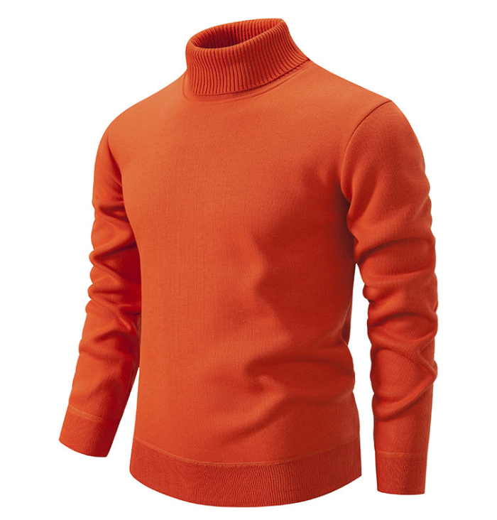 Soft wool turtleneck for men