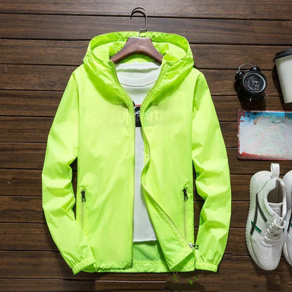 Men's Winter Windbreaker Jacket For Outdoor And City Wear, Adjustable Fit, Wind Resistant