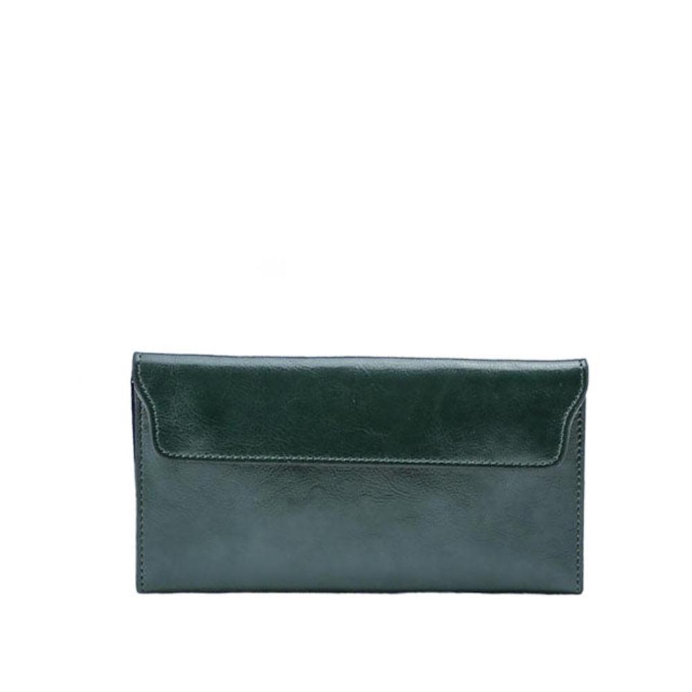 TrendAura Jane Leather Fold Wallet - Slim Secure Storage in Timeless Genuine Leather