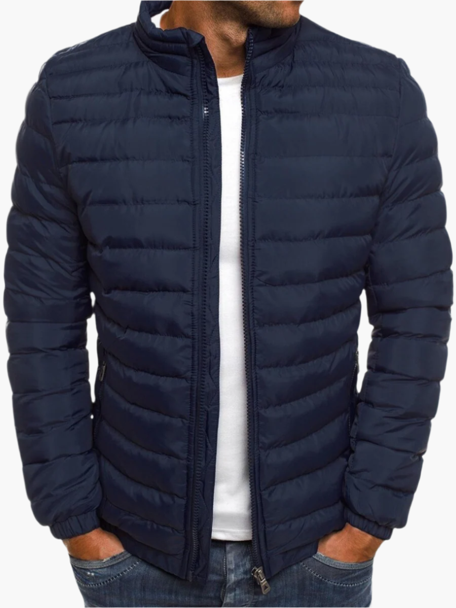 Mens Quilted Jacket For Modern Casual Style With Warmth Lightweight Insulation And Everyday Versatility
