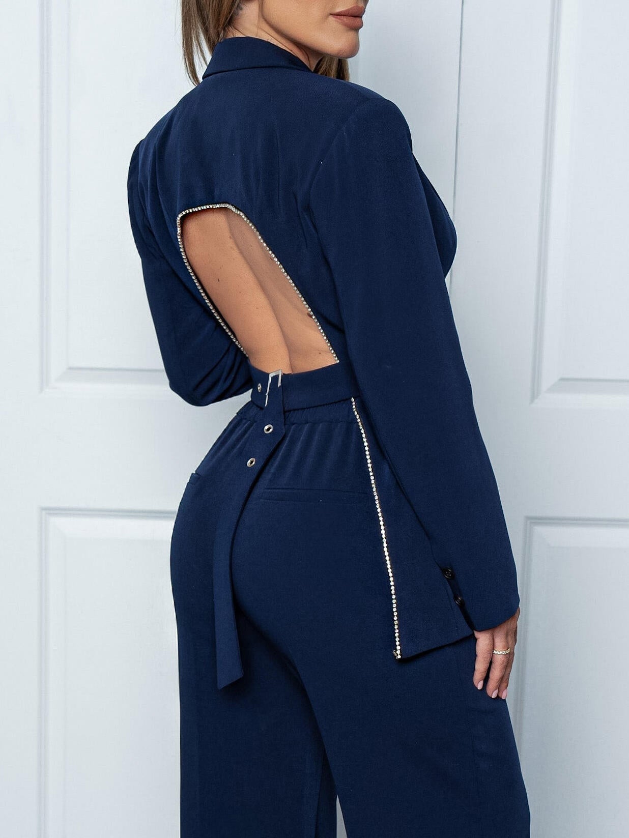 EDJANE | open back blazer
