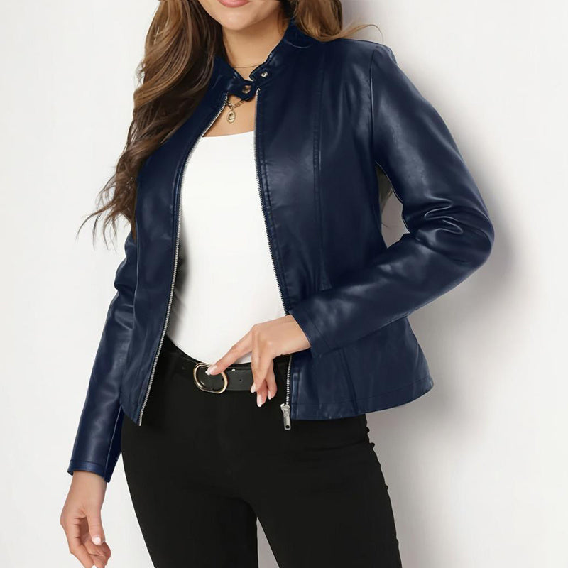 Women's jacket made of faux leather