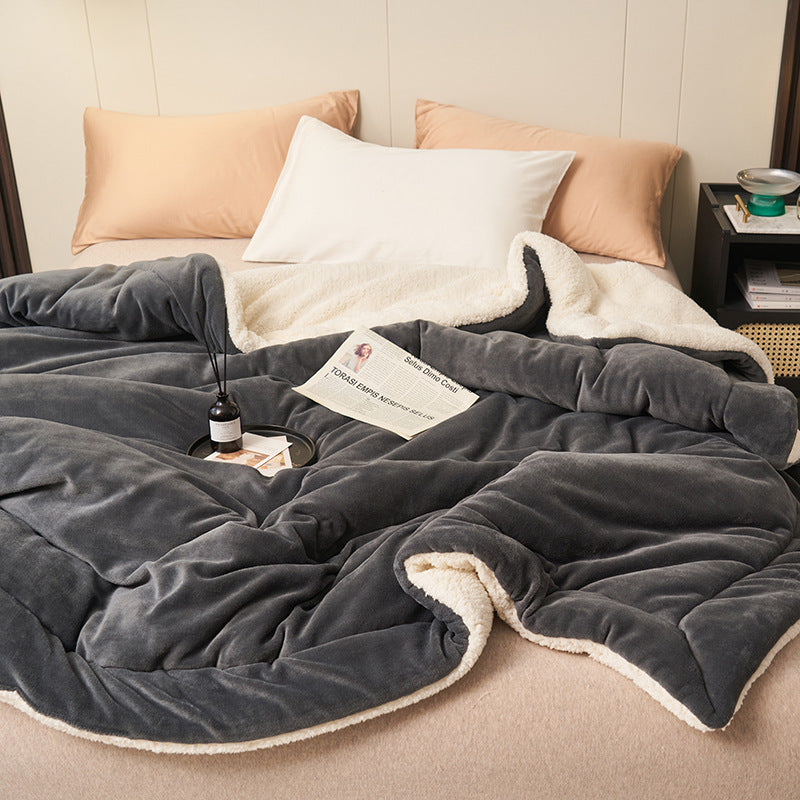 Sherpa Flannel Throw Blanket Dual Texture for Warm Comfort Ideal for Home Decor Lovers