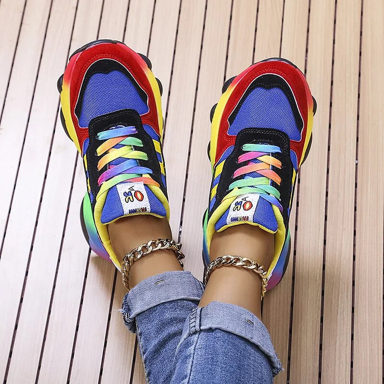 Eloura-Moda | Orthopedic Rainbow Shoes