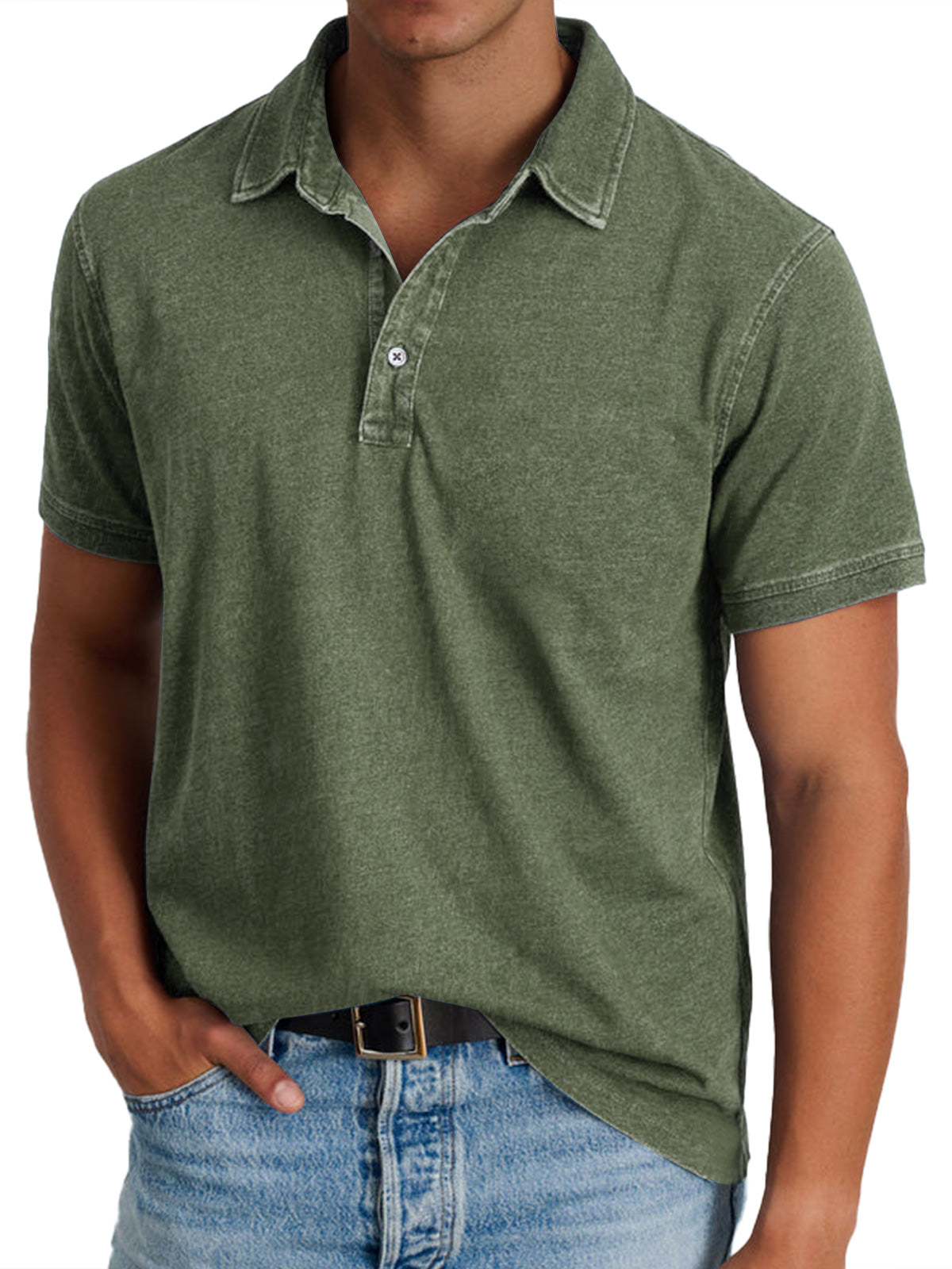 Men's Classic Polo Shirt Short Sleeve Versatile Everyday Essential With Structured Collar