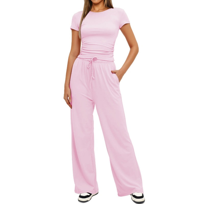 Margriet Pleated 2 Piece Set For Women Stylish Casual Comfort With Refined Fit And Modern Style
