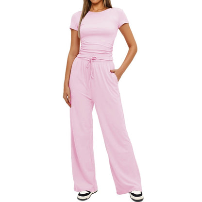 Margriet Pleated 2 Piece Set For Women Stylish Casual Comfort With Refined Fit And Modern Style