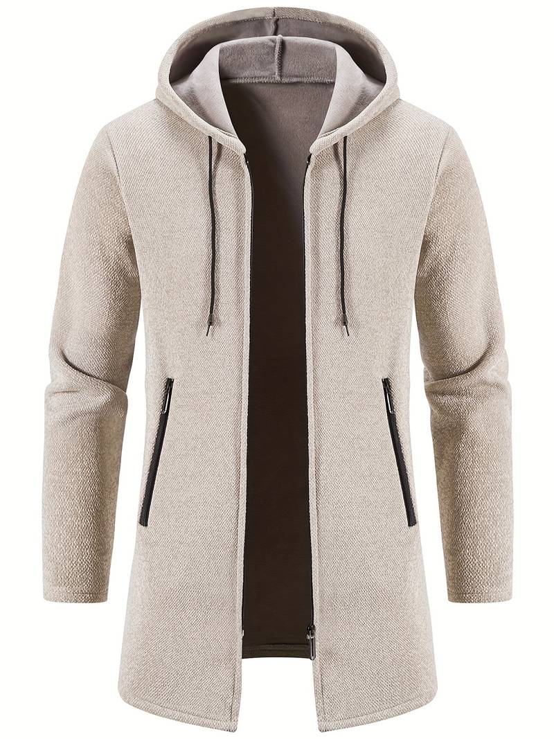 Men's Zip Up Hooded Sweatshirt Winter Ready Warm Layering Essential For Outdoors