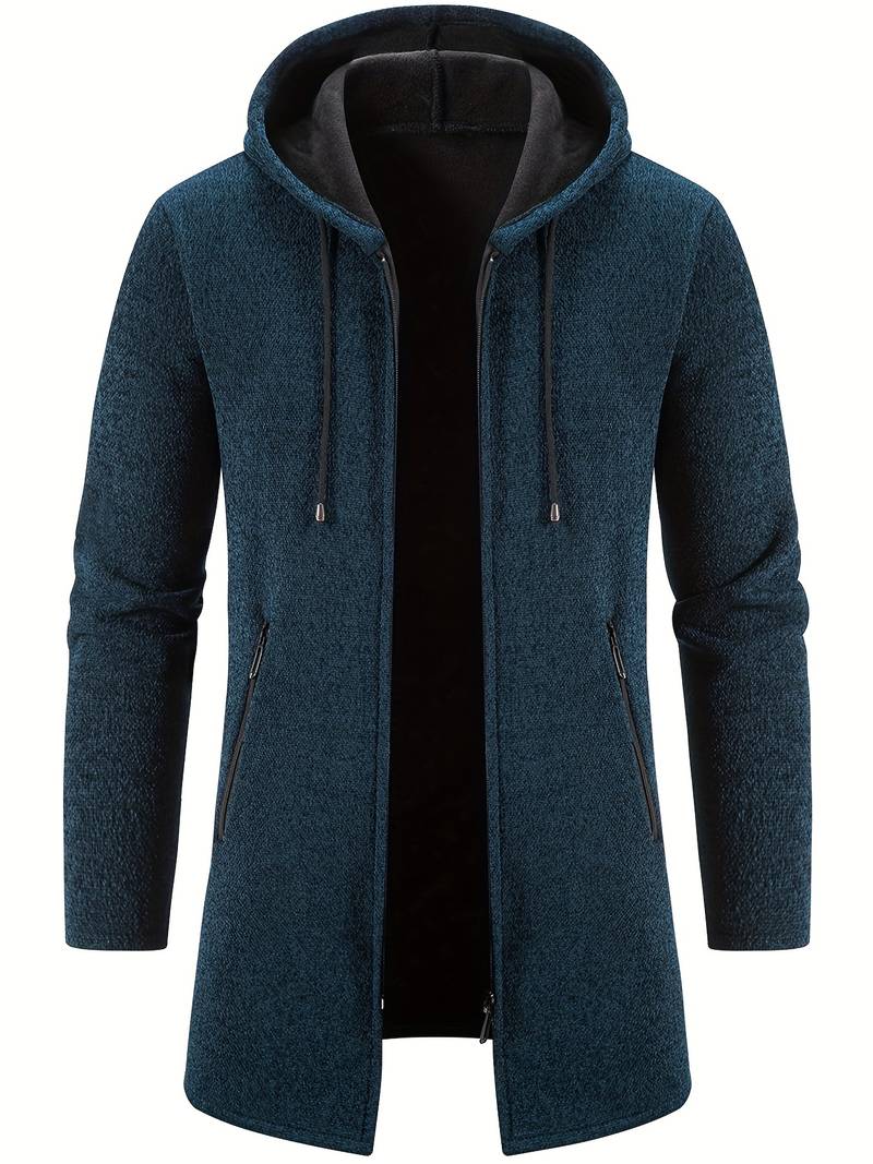 Men's Zip Up Hooded Sweatshirt Winter Ready Warm Layering Essential For Outdoors