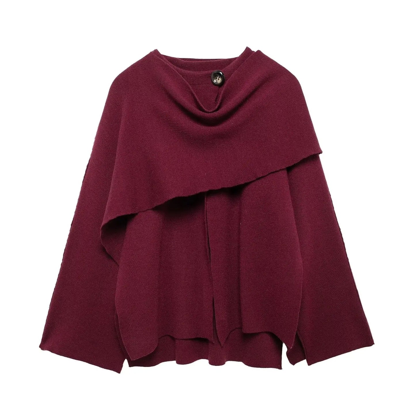 Women's Cape Mantle with Open Front and Versatile Design