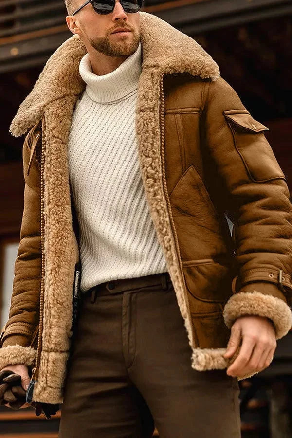 Men's Wool Jacket With Front Zipper That Delivers Durable Construction And Versatile Style For Modern Men