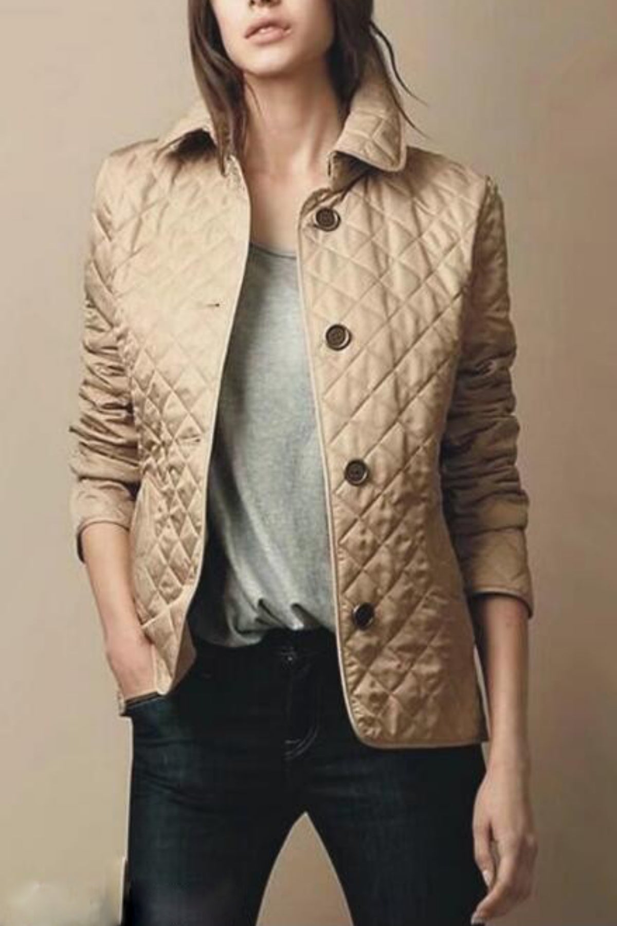 Kylee Puffer Jacket For Women With Button Front Down Warmth And Casual Style Everyday Wear