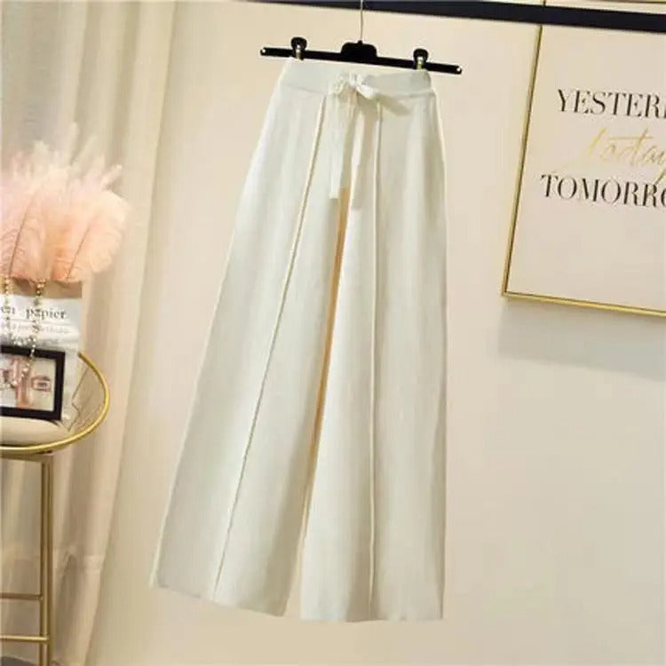 Mieke High Waist Pants For Women Slimming Silhouette Elongates Legs With Fitted Waistband