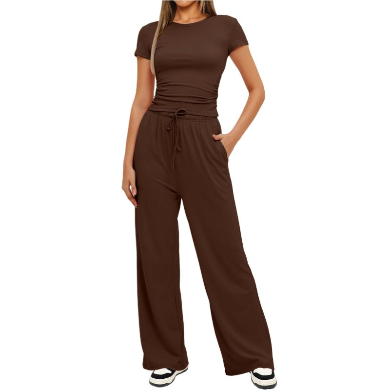Margriet Pleated 2 Piece Set For Women Stylish Casual Comfort With Refined Fit And Modern Style