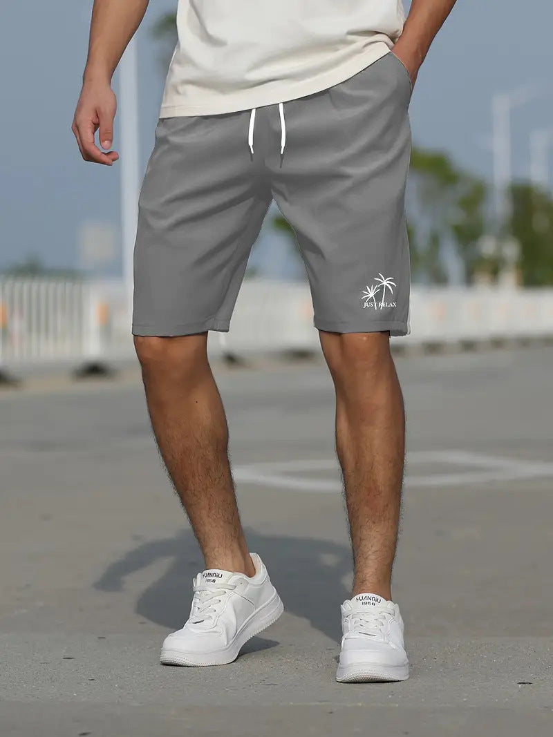 Men's Mint Green Quick Dry Swim Shorts With Elastic Waist Regular Fit Mid Thigh Length For Beach And Pool