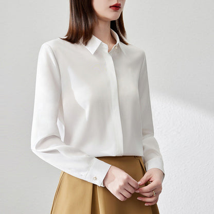 Elegant satin top for women with versatile style