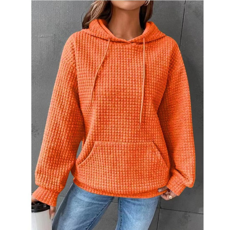 Women's hoodie with hood and kangaroo pocket