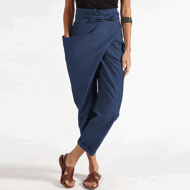 Women’s Wrap Style Trousers | Cropped