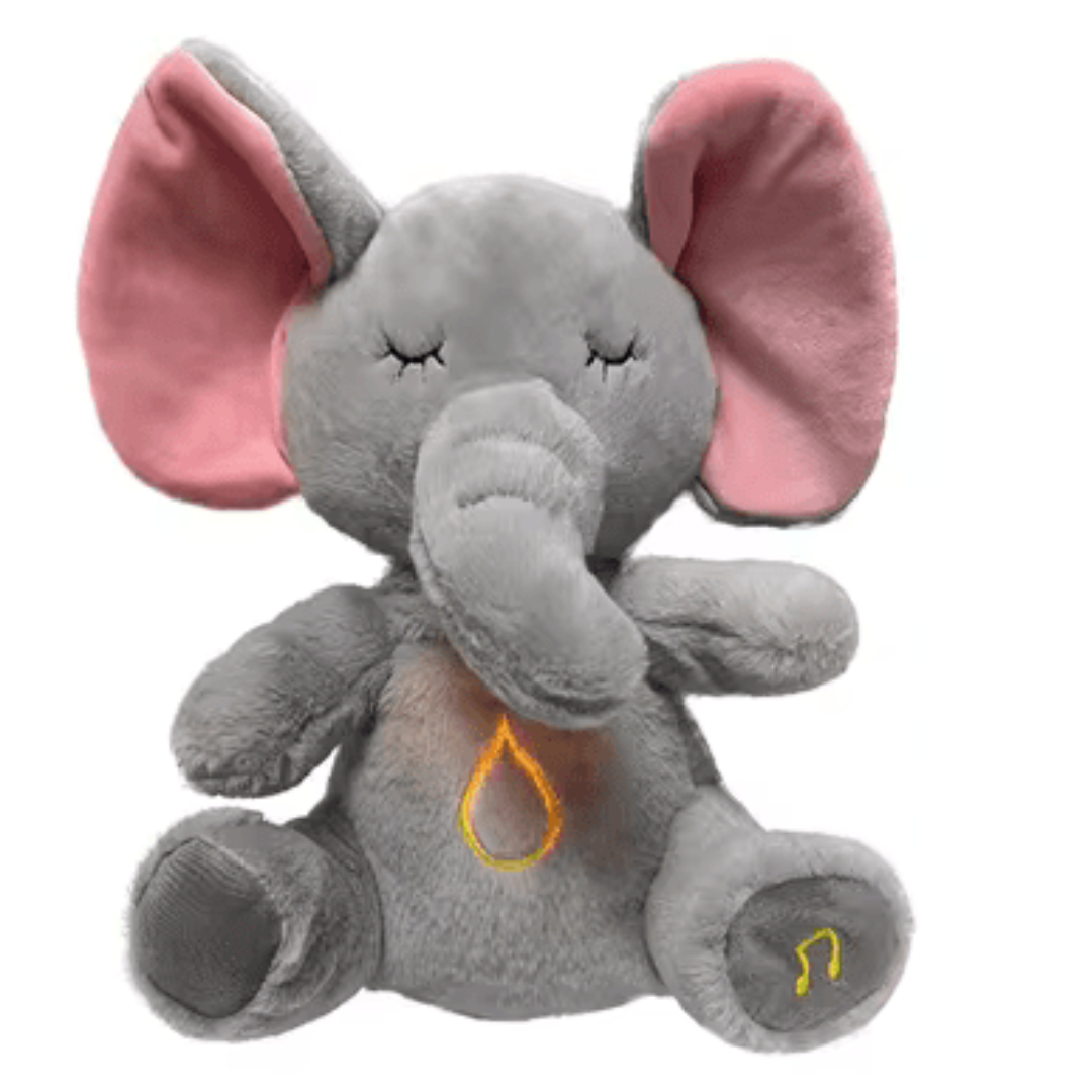 Breathing Plush Toy With Soothing Music for Sleep Calming Teddy Bear for Kids and Adults