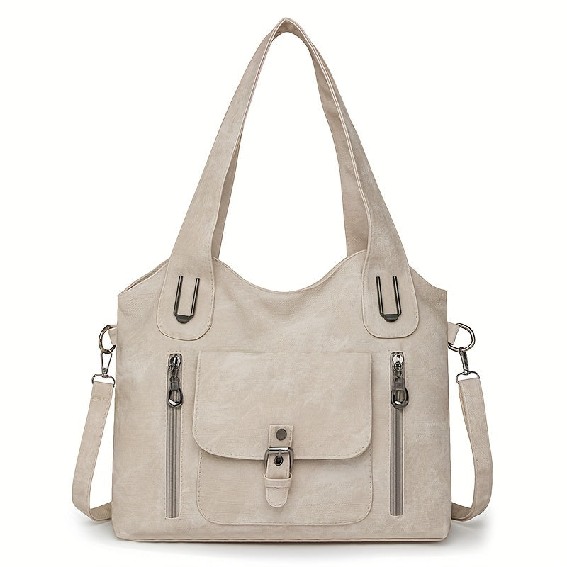 Vintage Chic Shoulder Bag - Practical and Elegant