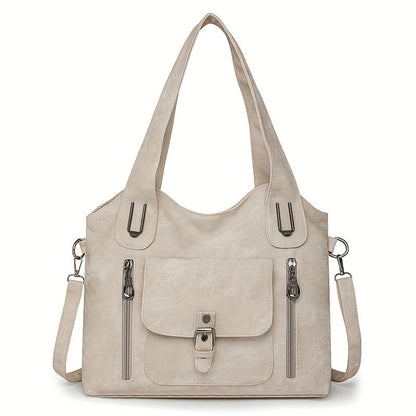 Vintage Chic Shoulder Bag - Practical and Elegant