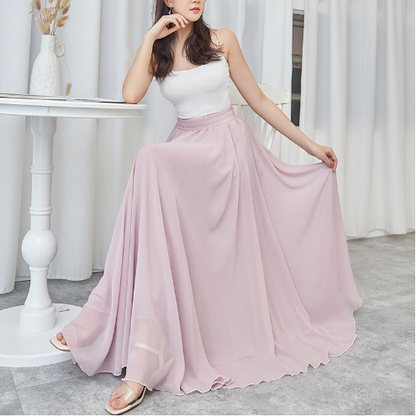Ingrid Long Chiffon Skirt For Women Elegant Flowing Fabric Versatile For Every Occasion