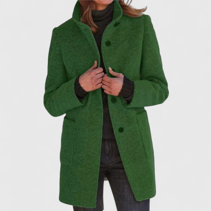 Emma – Elegant Wool-Blend Coat