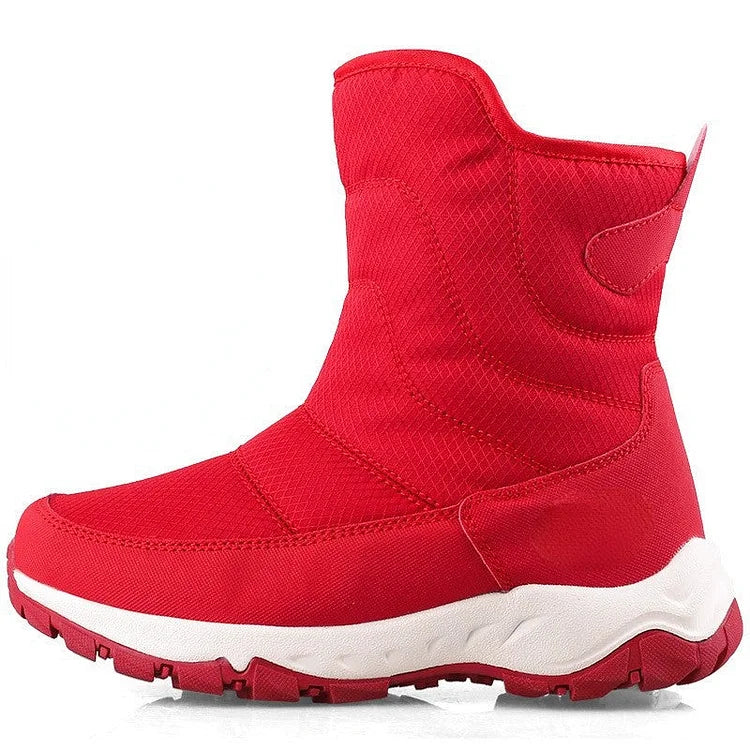 NORDEN Mens Waterproof Boots Warm Plush Lining Durable Rubber Sole Winter Ready For Men