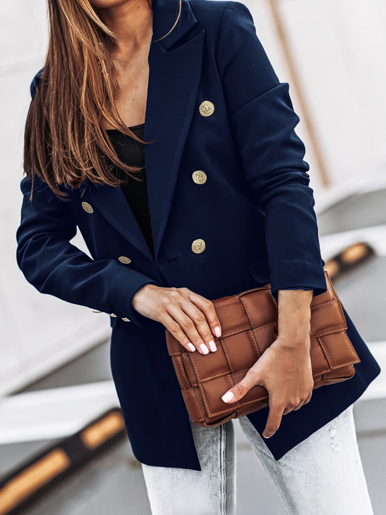 Women’s Structured Blazer | Button Details