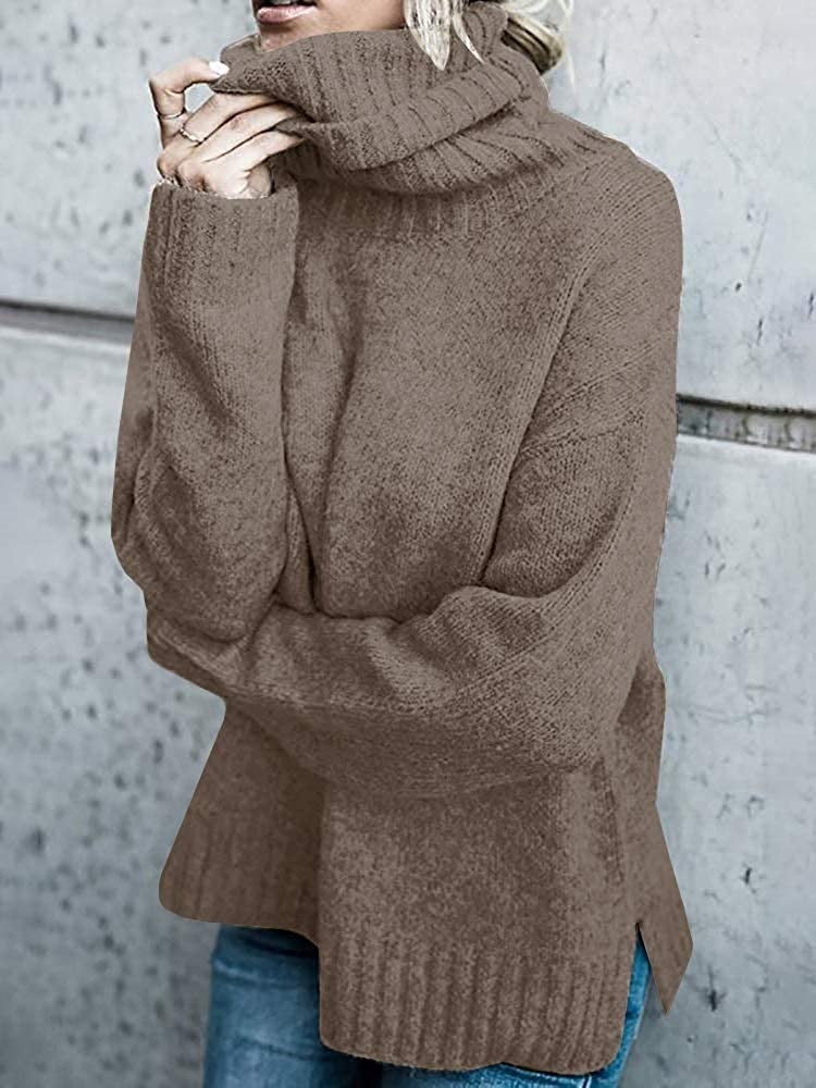 Winter Turtleneck Sweater Made of Soft Knit
